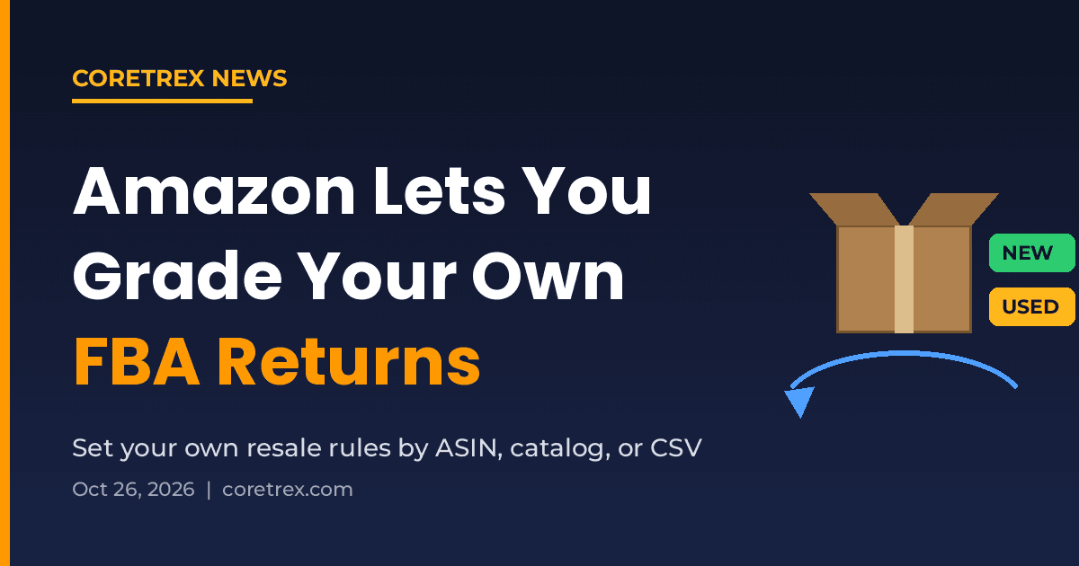 Amazon Lets You Grade Your Own FBA Returns